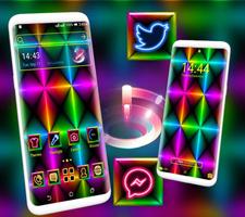Colorful Neon Launcher Theme Ekran Görüntüsü 3