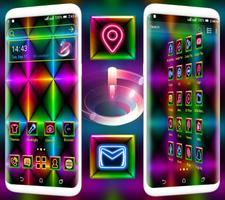 Colorful Neon Launcher Theme Ekran Görüntüsü 1