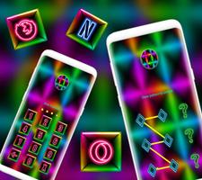 Colorful Neon Launcher Theme Ekran Görüntüsü 2