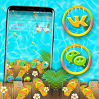 Cool Summer Launcher Theme ícone