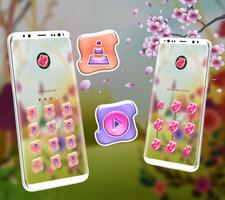Cute Cartoon Launcher Theme تصوير الشاشة 3