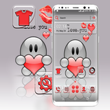 Cute Love You Launcher Theme APK