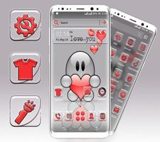Poster Cute Love You Launcher Theme