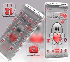 Cute Love You Launcher Theme تصوير الشاشة 1