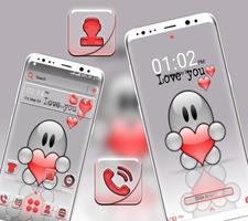 Cute Love You Launcher Theme تصوير الشاشة 2