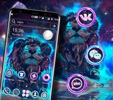 Abstract Lion Launcher Theme Cartaz
