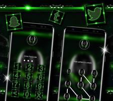 Alien Green Launcher Theme скриншот 2