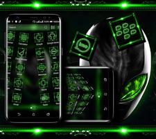 Alien Green Launcher Theme screenshot 3