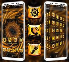 Golden Fractal Shape Theme imagem de tela 1