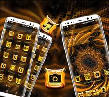 Golden Fractal Shape Theme imagem de tela 2