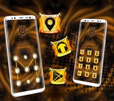 Golden Fractal Shape Theme imagem de tela 3