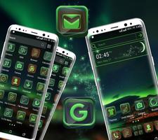 Green Aurora Launcher Theme ảnh chụp màn hình 2