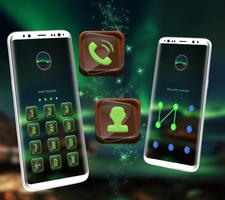 Green Aurora Launcher Theme ảnh chụp màn hình 3