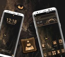Dark Wolf Eye Launcher Theme ảnh chụp màn hình 2