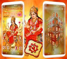 Durga Maa Launcher Theme imagem de tela 1