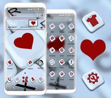 Love Keyboard Launcher Theme постер