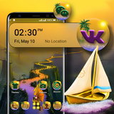 Mystery River Launcher Theme biểu tượng