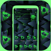Neon Triangle Launcher Theme