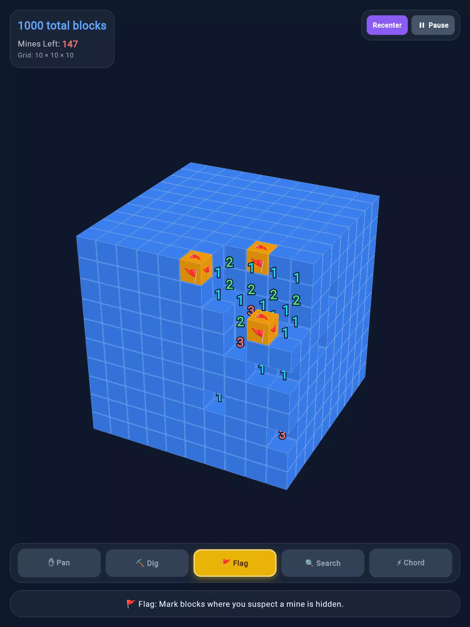 空间地雷:3D 扫雷