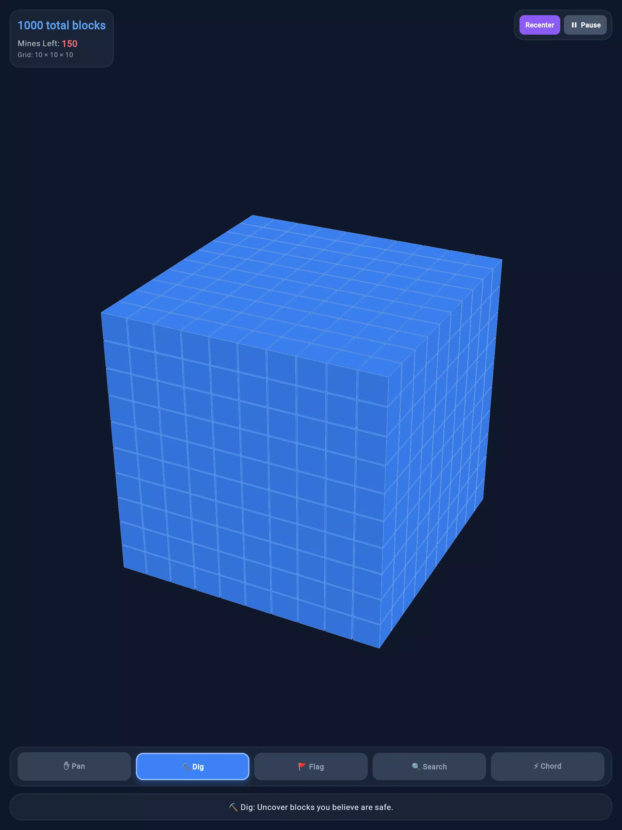 空间地雷:3D 扫雷