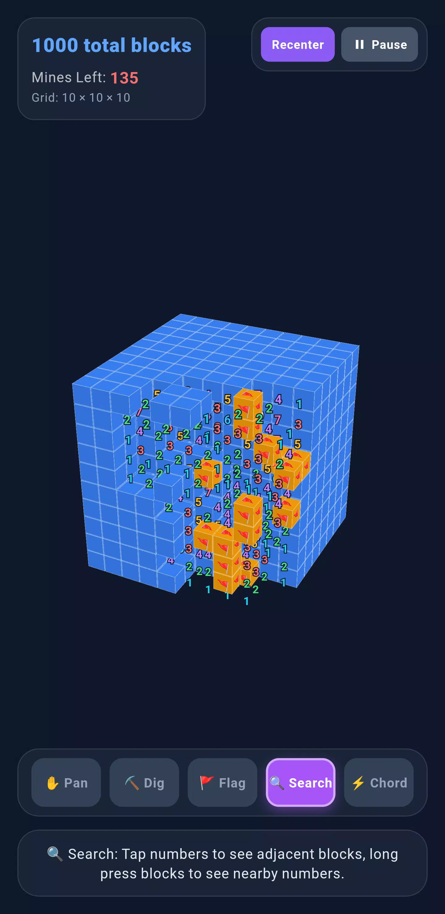空间地雷:3D 扫雷