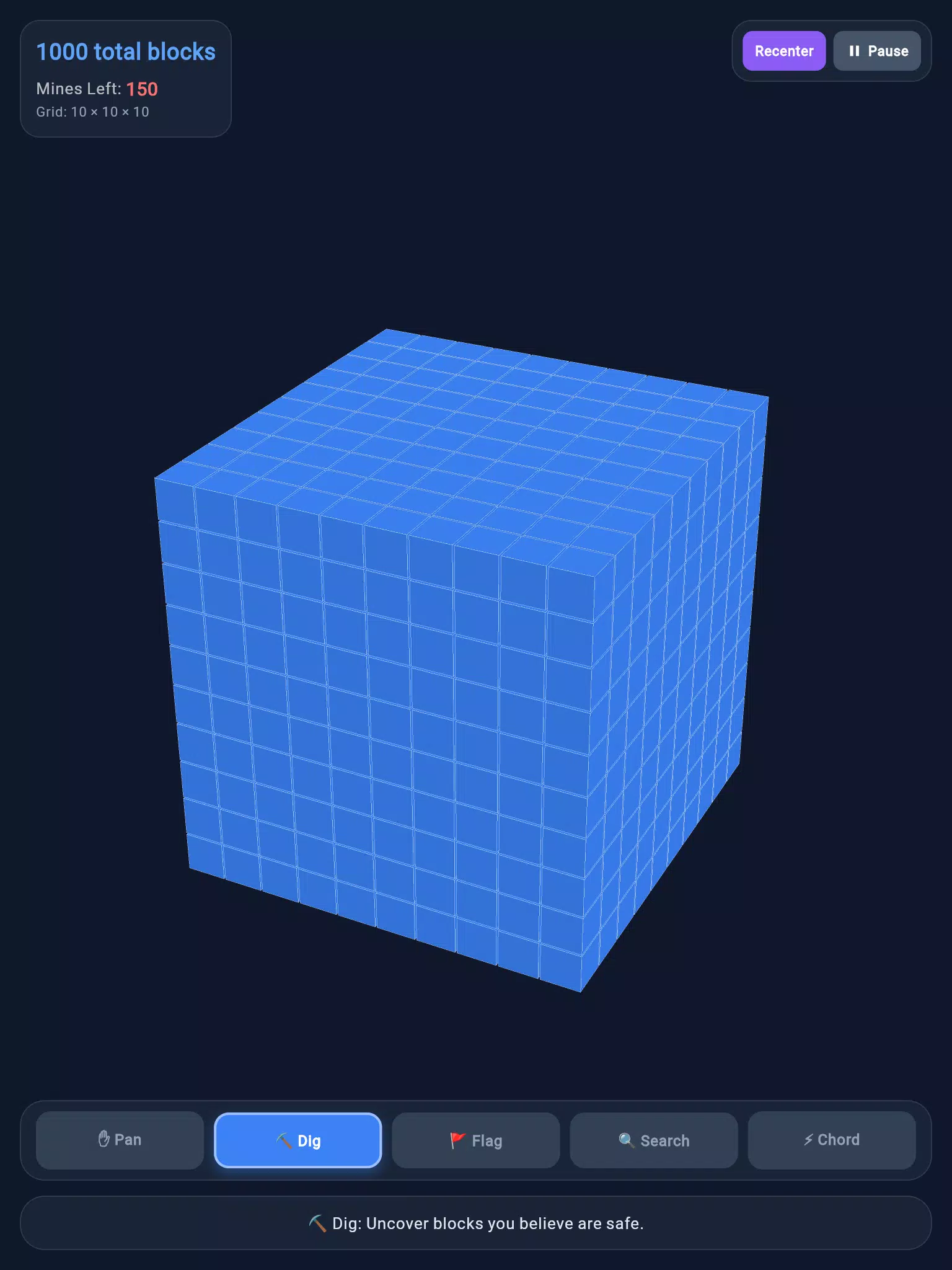 空间地雷:3D 扫雷