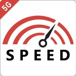 Speed test 5G , 4G wifi fiber icon