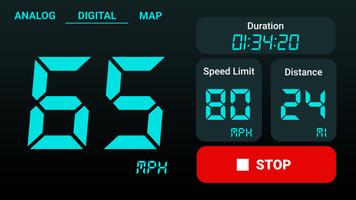 عداد السرعة GPS: عداد المسافات الملصق