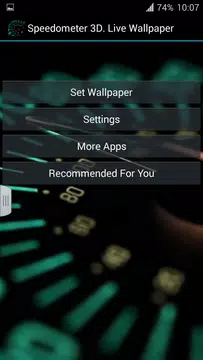 Screenshot 4 for Speedometer 3D. Live Wallpaper