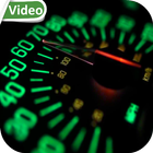 Speedometer Video Background icône