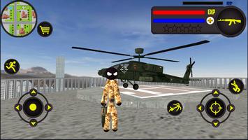 US Army Stickman Rope Hero Counter OffRoad Mafia Poster