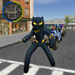 Panther Stickman Rope Hero spider Crime Battle