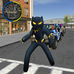 ”Panther Stickman Rope Hero spider Crime Battle