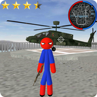Stickman Spider Rope Hero Gangstar City ikona