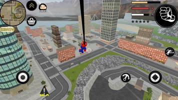 Stickman Spider Rope Hero Gangstar City Ekran Görüntüsü 1