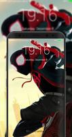 Miles into the Spider verse spider boy lockscreen скриншот 2