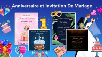 Carte d'invitation avec photo capture d'écran 1