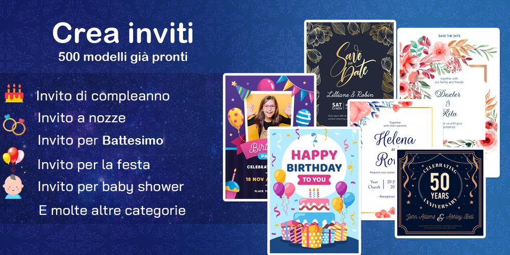 Crea Invito 2020 Compleanno Battesimo Matrimonio For Android Apk Download