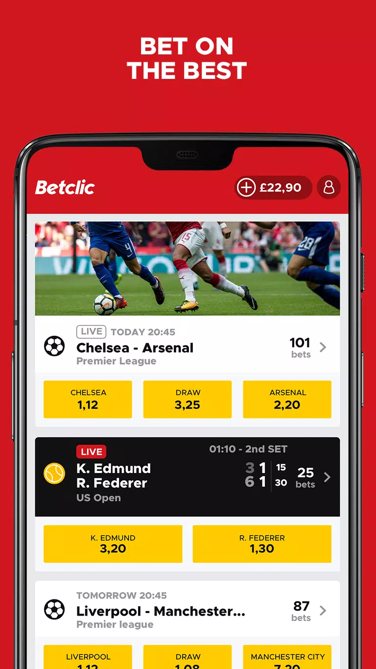 Betclic live sports betting & casino APK pour Android Télécharger