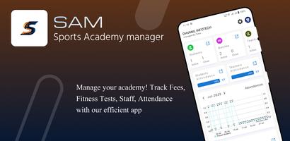 SAM-Sports Academy Manager App plakat