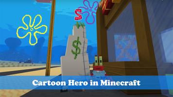 Sponge Bob Minecraft Mod Games پوسٹر