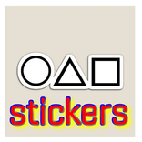 stickers juegos calamar para WhatsApp