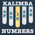 Kalimba App With Songs Numbers ícone