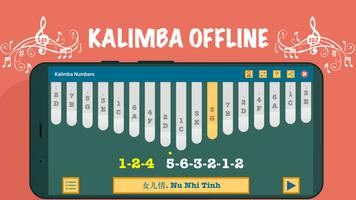 Kalimba App With Songs Numbers Affiche