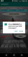 EMG HELP- emergency SOS call and sms with location poster
