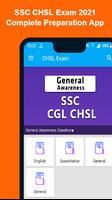 SSC CHSL 2021 Preparation App-poster