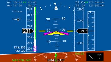 X-Plane Primary Flight Display imagem de tela 3