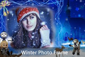 Winter Photo Frame penulis hantaran