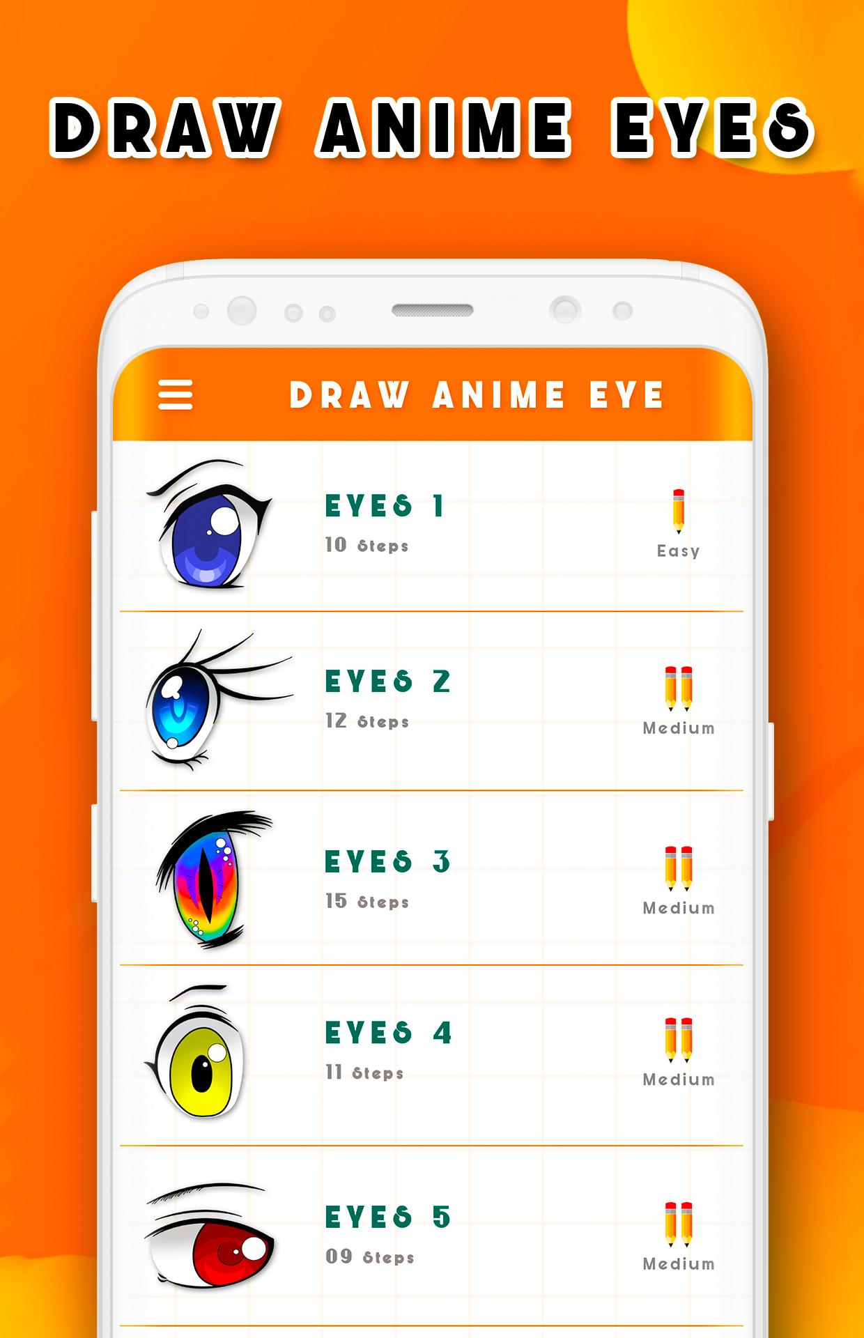 How to draw anime eyes apk 
