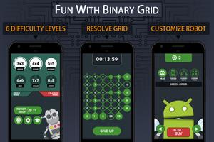 Binary Grid - Brain Math Game постер